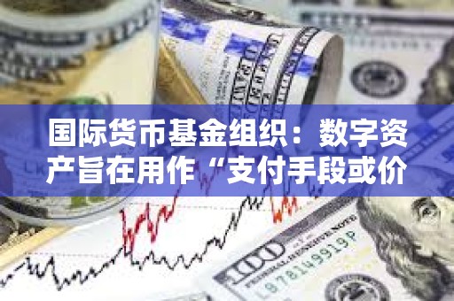 国际货币基金组织：数字资产旨在用作“支付手段或价值储存手段”