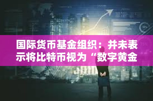 国际货币基金组织：并未表示将比特币视为“数字黄金”。