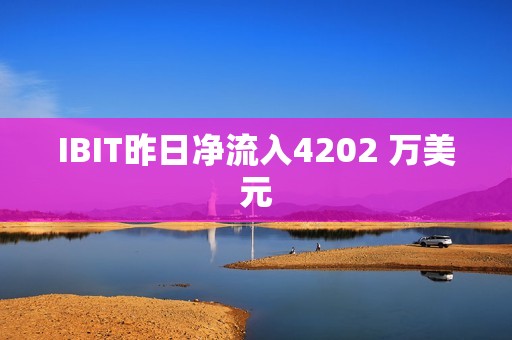 IBIT昨日净流入4202 万美元