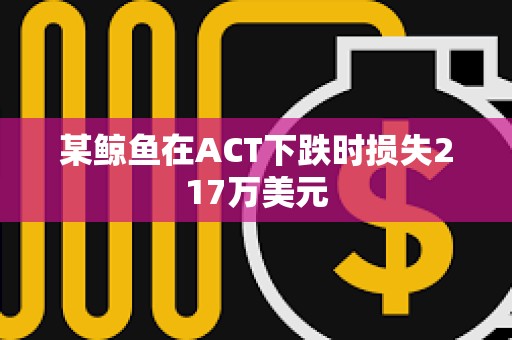 某鲸鱼在ACT下跌时损失217万美元
