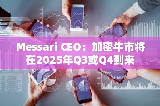 Messari CEO：加密牛市将在2025年Q3或Q4到来