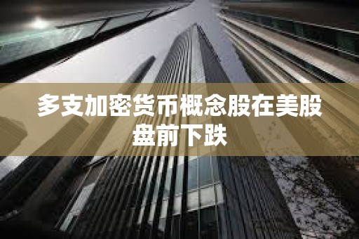 多支加密货币概念股在美股盘前下跌