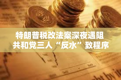 特朗普税改法案深夜遇阻 共和党三人“反水”致程序性表决陷僵局 特朗普税改法案深夜遇阻 共和党三人“反水”致程序性表决陷僵局
