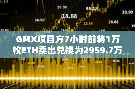 GMX项目方7小时前将1万枚ETH卖出兑换为2959.7万枚USDT