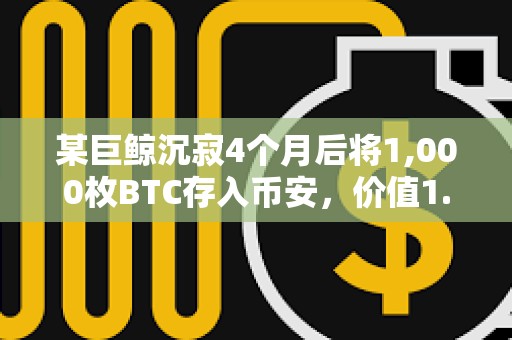 某巨鲸沉寂4个月后将1,000枚BTC存入币安，价值1.1767亿美元