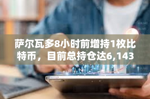 萨尔瓦多8小时前增持1枚比特币，目前总持仓达6,143.18枚