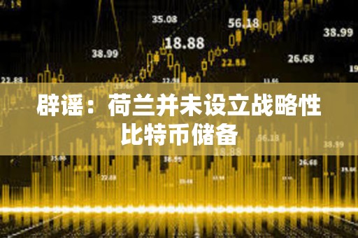 辟谣：荷兰并未设立战略性比特币储备