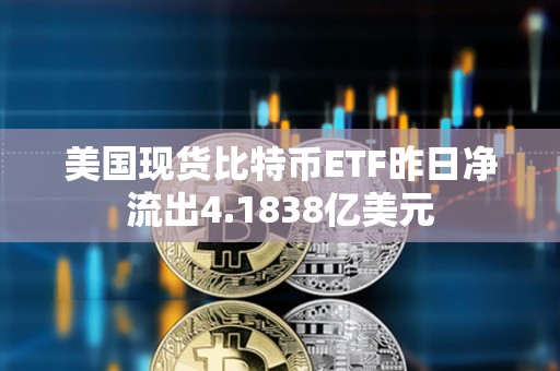 美国现货比特币ETF昨日净流出4.1838亿美元