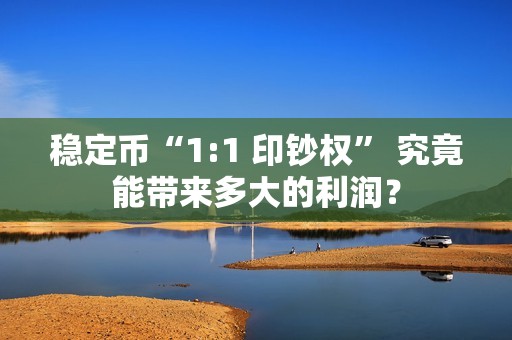 稳定币“1:1 印钞权” 究竟能带来多大的利润？