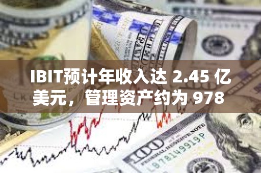 IBIT预计年收入达 2.45 亿美元,管理资产约为 978 亿美元 IBIT预计年收入达 2.45 亿美元,管理资产约为 978 亿美元