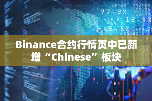 Binance合约行情页中已新增“Chinese”板块