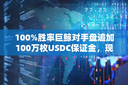 100%胜率巨鲸对手盘追加100万枚USDC保证金，现浮亏407万美元
