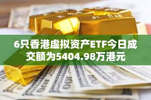 6只香港虚拟资产ETF今日成交额为5404.98万港元