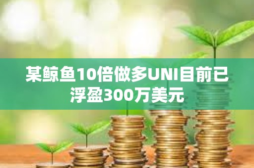 某鲸鱼10倍做多UNI目前已浮盈300万美元