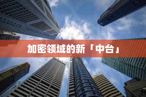 加密领域的新「中台」