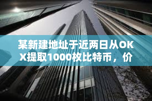 某新建地址于近两日从OKX提取1000枚比特币，价值1.1557亿美元