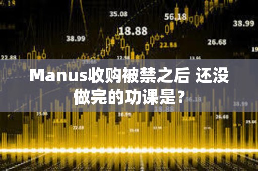 Manus收购被禁之后 还没做完的功课是？