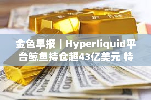金色早报丨Hyperliquid平台鲸鱼持仓超43亿美元 特朗普就真主党威胁伊朗