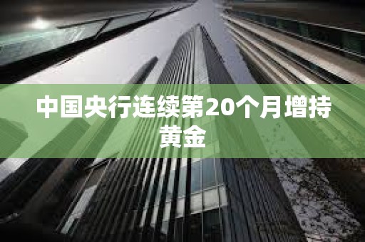 中国央行连续第20个月增持黄金