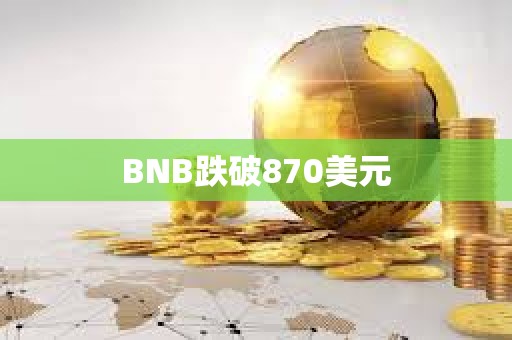 BNB跌破870美元