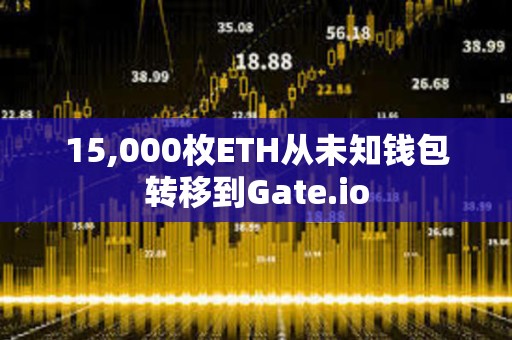 15,000枚ETH从未知钱包转移到Gate.io