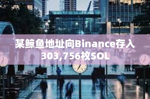 某鲸鱼地址向Binance存入303,756枚SOL