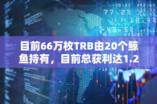 目前66万枚TRB由20个鲸鱼持有，目前总获利达1.2亿美元
