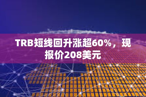 TRB短线回升涨超60%，现报价208美元