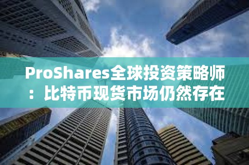 ProShares全球投资策略师：比特币现货市场仍然存在缺陷