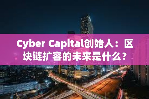 Cyber Capital创始人：区块链扩容的未来是什么？