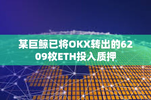 某巨鲸已将OKX转出的6209枚ETH投入质押