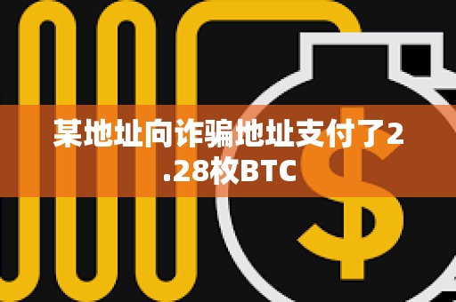 某地址向诈骗地址支付了2.28枚BTC