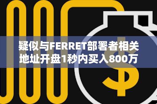 疑似与FERRET部署者相关地址开盘1秒内买入800万枚FERRET，浮盈55万美元