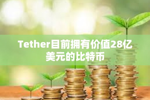 Tether目前拥有价值28亿美元的比特币