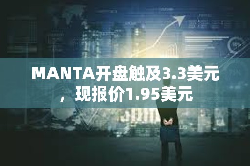 MANTA开盘触及3.3美元，现报价1.95美元