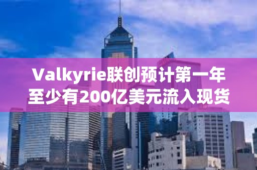 Valkyrie联创预计第一年至少有200亿美元流入现货比特币ETF