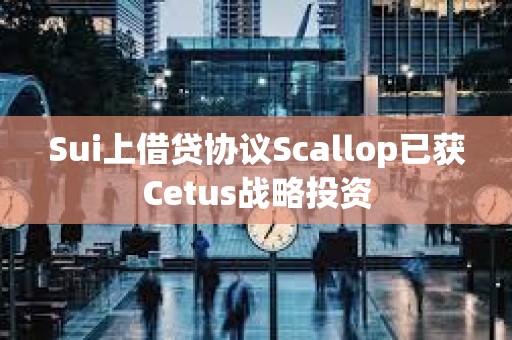 Sui上借贷协议Scallop已获Cetus战略投资