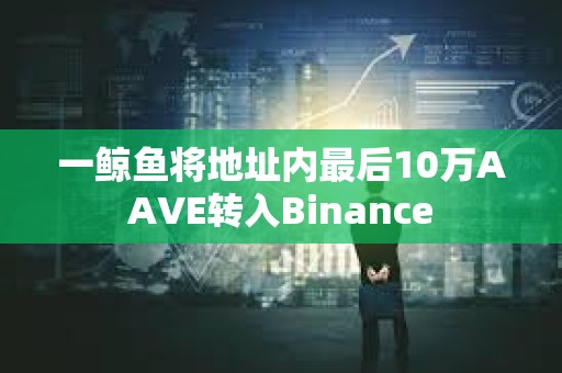 一鲸鱼将地址内最后10万AAVE转入Binance