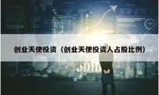 创业天使投资（创业天使投资人占股比例）