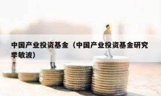 中国产业投资基金（中国产业投资基金研究 季敏波）