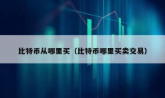 比特币从哪里买（比特币哪里买卖交易）