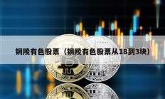 铜陵有色股票（铜陵有色股票从18到3块）