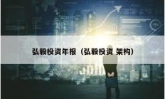 弘毅投资年报（弘毅投资 架构）